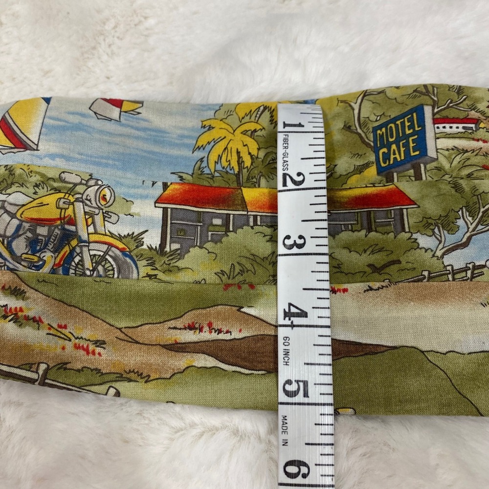 Vintage Motorcycle Route 66 / 25 Novelty Print Cummerbund Waistband Adjustable - Picture 6 of 8